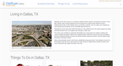 Desktop Screenshot of local.thecityofdallas.com